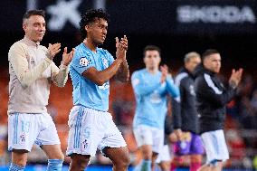 Valencia CF v RC Celta - Copa del Rey