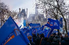 Rally Called By French Police Unions - Paris