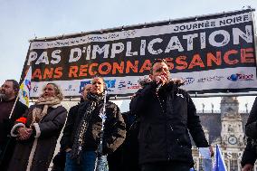 Rally Called By French Police Unions - Paris