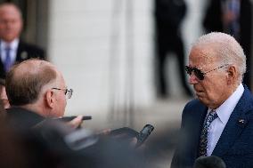 Biden Departs White House