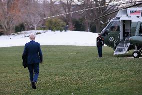 Biden Departs White House