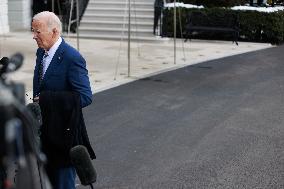 Biden Departs White House