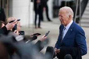 Biden Departs White House