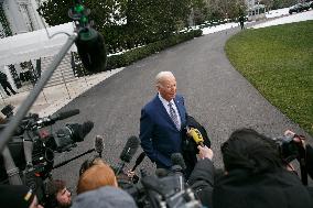 Biden Departs White House