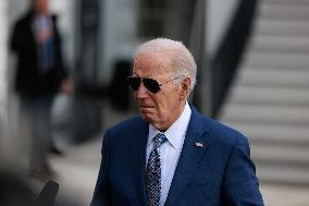 Biden Departs White House