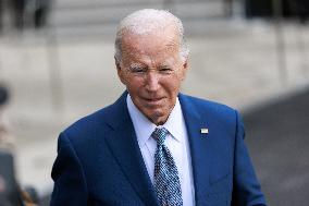 Biden Departs White House