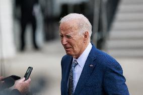 Biden Departs White House