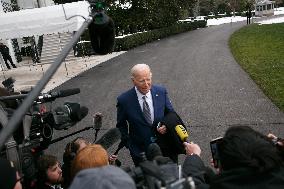 Biden Departs White House