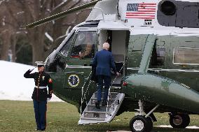 Biden Departs White House