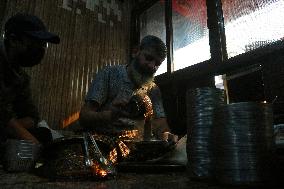 Preparation Of Kashmiri Harissa Traditional Food