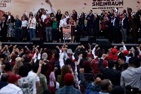 Mexico’s Presidential Candidate Claudia Sheinbaum In Closing Pre Campaign Rally