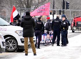 Pro-Palestine Protestors at the United Center - Chicago