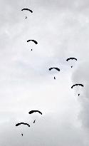 U.S. military parachute drill