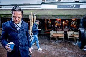 Mark Rutte Prior To The Weekly Cabinet Meeting - The Hague