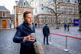 Mark Rutte Prior To The Weekly Cabinet Meeting - The Hague