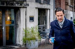 Mark Rutte Prior To The Weekly Cabinet Meeting - The Hague