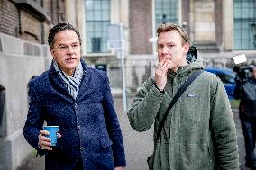 Mark Rutte Prior To The Weekly Cabinet Meeting - The Hague