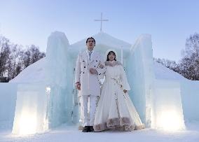 Northern Japan chapel made of ice