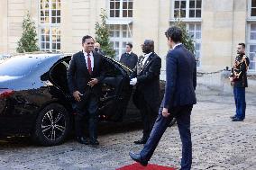 Gabriel Attal meets with Combodia Prime Minister - Paris