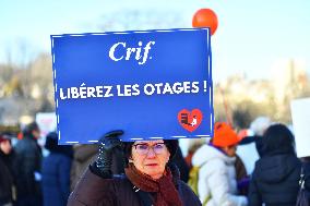 CRIF rally in support of Hamas hostages - Paris