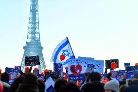 CRIF rally in support of Hamas hostages - Paris