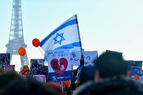 CRIF rally in support of Hamas hostages - Paris