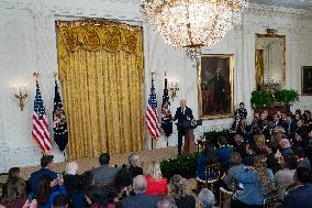 President Joe Biden welcomes mayors attending the U.S. Conference of Mayors Winter Meeting
