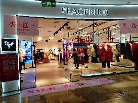 A PEACEBIRD Clothing Store in Yichang