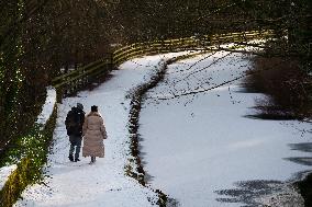 BRITAIN-NORTHERN ENGLAND-SNOWFALL