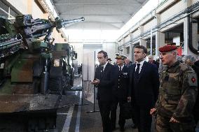 Macron's New Year's Wishes To The Armed Forces - Cherbourg