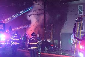 Fire Affects Several Buildings In Newark New Jersey