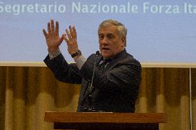 Antonio Tajani Rally In Brescia.