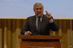 Antonio Tajani Rally In Brescia.