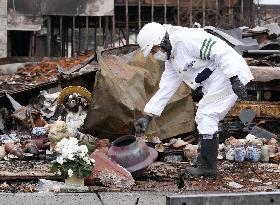Aftermath of strong earthquake in central Japan