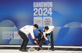 (SP)SOUTH KOREA-GANGNEUNG-WINTER YOUTH OLYMPIC GAMES-CURLING-MIXED TEAM ROUND ROBIN SESSION-TUR VS CHN