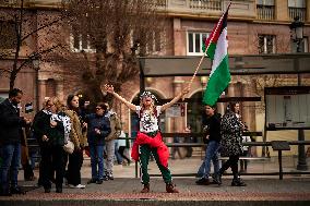 Protest In Support Of Palestine In Granada