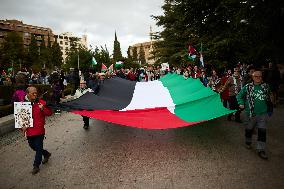 Protest In Support Of Palestine In Granada