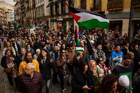 Protest In Support Of Palestine In Granada