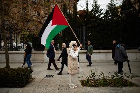 Protest In Support Of Palestine In Granada