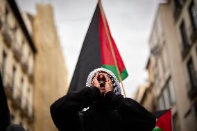 Protest In Support Of Palestine In Granada