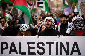 Protest In Support Of Palestine In Granada