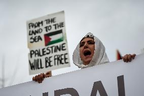 Protest In Support Of Palestine In Granada