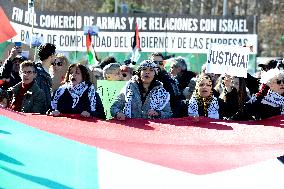 Pro-Palestine Rally Taking Place In Madrid