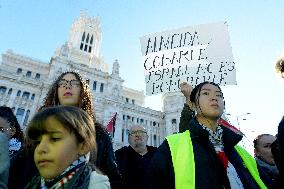 Pro-Palestine Rally Taking Place In Madrid