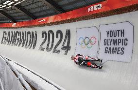 (SP)SOUTH KOREA-PYEONGCHANG-WINTER YOUTH OLYMPIC GAMES-LUGE-MEN'S SINGLES