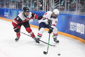 (SP)SOUTH KOREA-GANGNEUNG-WINTER YOUTH OLYMPIC GAMES-ICE HOCKEY-MEN'S 3 ON 3-PRELIMINARY-AUT VS TPE
