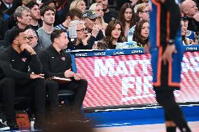 Celebs At Knicks Game - NY