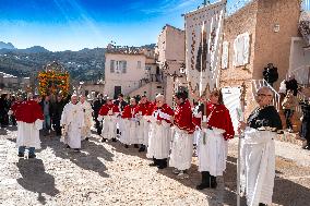 Celebration Of Patron Saint Of Shepherds And Farmers - Corsica