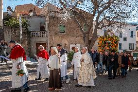 Celebration Of Patron Saint Of Shepherds And Farmers - Corsica