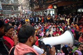 Garments Workers Protest In Dhaka - Bangladesh